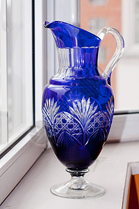 古蓝花瓶背景图片