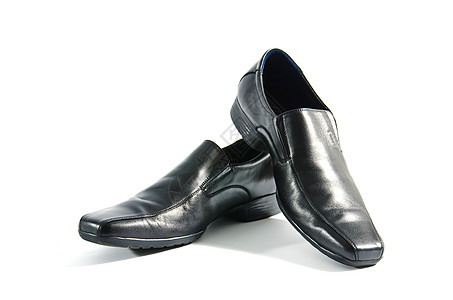 黑皮鞋凉鞋管理人员男性商业服饰配饰鞋类高跟鞋奢华皮革图片