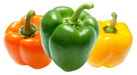 绿胡椒黄色红色饮食蔬菜营养食物工作室辣椒胡椒绿色图片