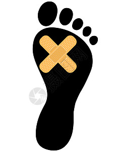 脚足护理疾病绷带人行道路面养护遗嘱药店脚印伤口栽培图片