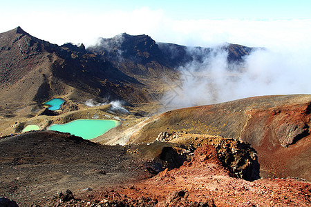 汤加里罗国家公园 新西兰天空遗产顶峰高度风景火山国家荒野公园岩石图片