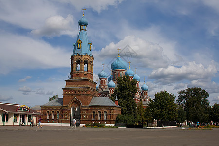 白俄罗斯首都明斯克房子街道历史国家阳光建筑历史性古董场景文化图片