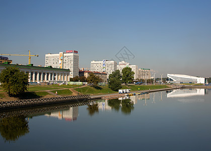 白俄罗斯首都明斯克纪念碑旅行历史性艺术城市国家天空场景文化房子图片