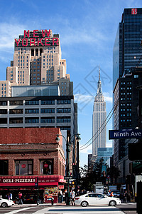纽约街头现场背景图片