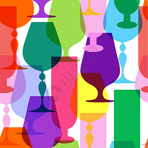 多种多彩的软体葡萄酒杯图片
