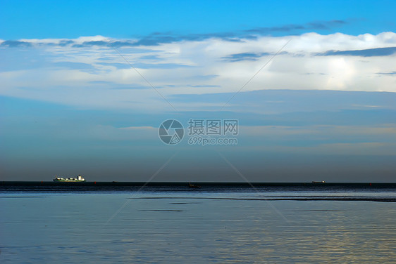 海洋日出背景图像日落天空太阳反射图片