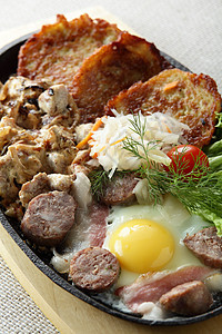 鸡蛋肉美食蔬菜洋葱果汁熏肉胡椒饮食早餐课程烧烤图片