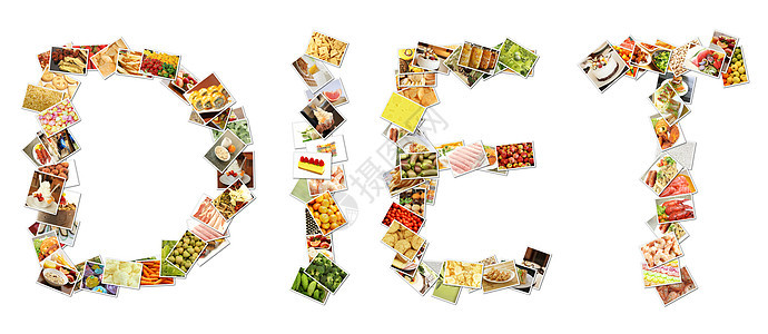 健康饮食拼接图片