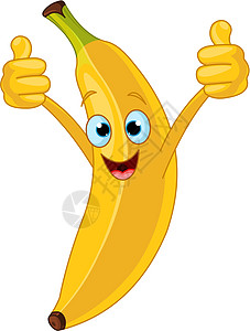 令人愉快的香蕉卡通人物图片