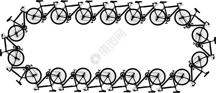 自行车链自行车踏板环形运输黑色山地链接元素轮子链环图片