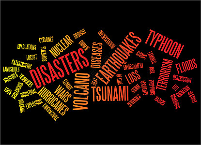 A 灾害背景危机环境海啸台风损害地球末日烦恼灾难性标签背景图片