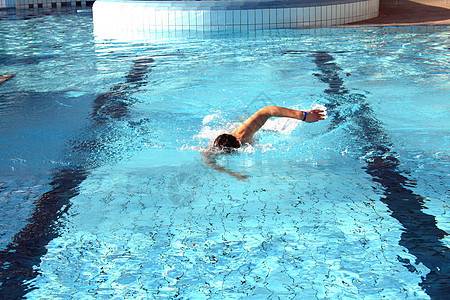 男人学会游泳爬行身体车道竞赛游泳者潜水训练成人游泳衣女士游戏图片