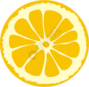 切开柠檬的一块背景图片