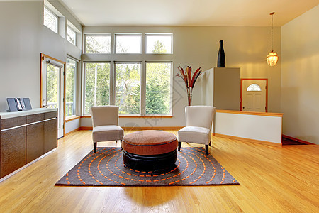 奇妙的现代客厅内室内建筑学桌子椅子硬木房间家具娱乐风格房地产厨房图片