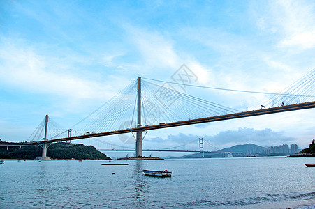 丁九桥在香港的白天连接器地标金融城市建筑天空运输天际商业游客图片