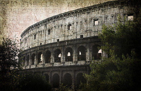 意大利罗马角斗士建筑旅行建筑学景观观光字母纪念碑地标明信片图片