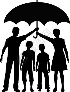 拥有保险保险安全风险保护伞的家属父母图片