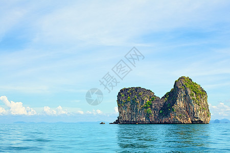 安达曼海群岛阳光反射镜子旅行山峰假期悬崖热带海岸海洋图片