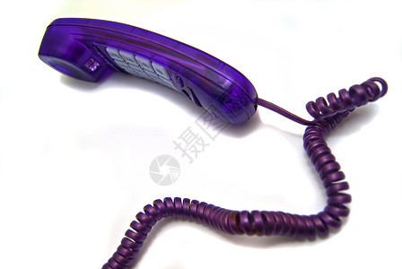 紫色电话听筒背景图片