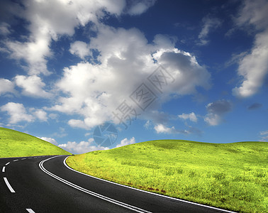 路速度旅行地平线农田农村国家天气风景全景蓝色图片