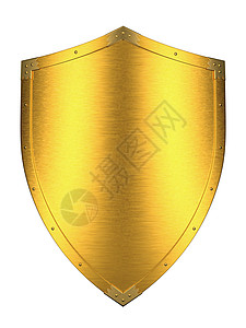 破碎的金盾牌牌匾徽章保安金属纪念安全系统金子图片