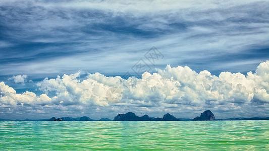 安达曼海景支撑水晶旅行蓝色天空风景照片假期天堂天蓝色图片