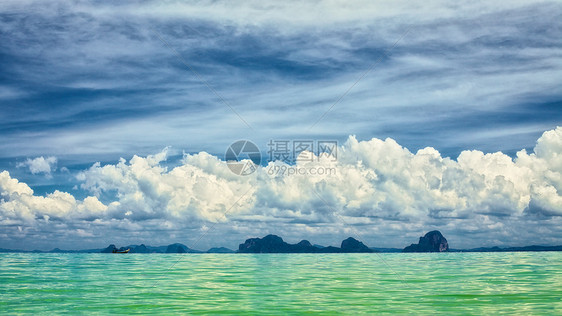 安达曼海景支撑水晶旅行蓝色天空风景照片假期天堂天蓝色图片