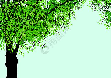 孤独的矢量树背景图片