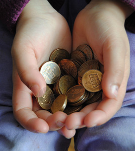 50块角硬币货币孩子储蓄交换矿石图片