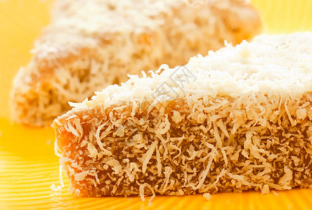 棕榈糖蒸米饭布丁水平甜点美食食物棕榈椰子图片