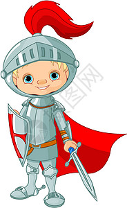 中世纪骑士古装英雄卡通片头盔插图戏服身体护具盔甲套装图片