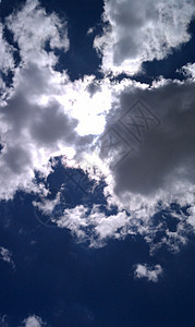 深蓝天空天空照片太阳蓝色背景图片