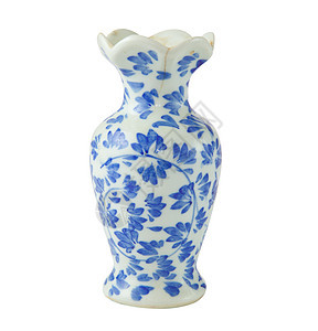 中国古董花瓶历史遗产玻璃绘画蓝色装饰陶瓷传统艺术瓷器图片