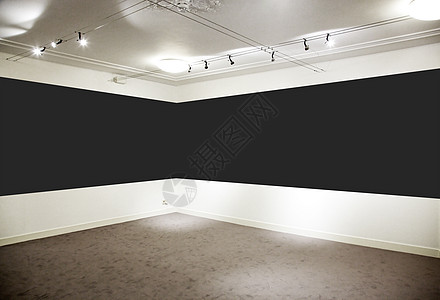 画廊 深黑的横向面板图片