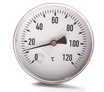孤立的圆体温度计指示器测量仪器公用事业工具玻璃温度用具控制乐器图片
