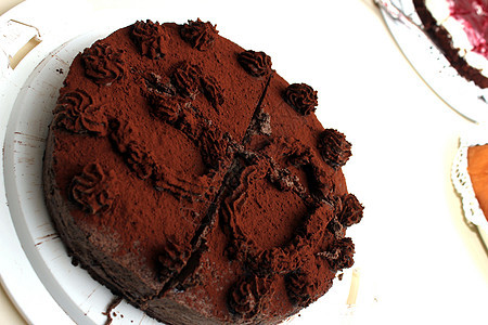 50岁生日蛋糕甜点生日派对蜡烛蛋糕纪念日周年巧克力食物图片