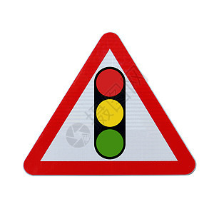 交通灯路标志红绿灯红色绿色黄色安全警告路标白色危险三角形图片