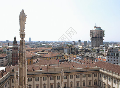 意大利米兰天际联盟建筑学大教堂景观纪念碑建筑全景中心地标图片