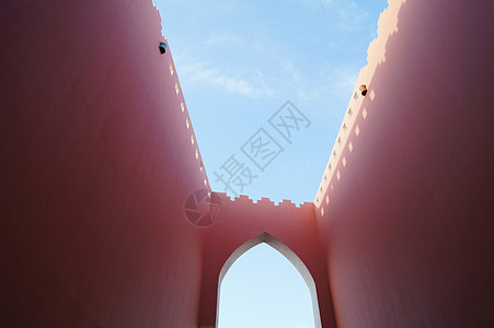 阿拉伯语建筑露台灌木陶瓷制品建筑学楼梯支撑阳台途径假期图片