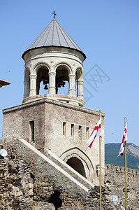 格鲁吉亚城堡大教堂 格鲁吉亚的象征之一建筑学风景宗教天空寺庙历史建筑游客旅行场景图片