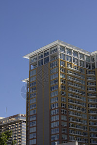 Condo公寓楼都市天空社区外观建筑学城市生活视图橙子结构房地产图片