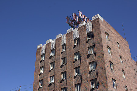 Condo公寓楼住宅橙子外观蓝色家园镜片住宅小区开发天空奢华图片