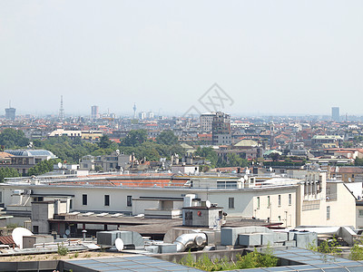 意大利米兰全景天际建筑学大教堂景观纪念碑城市建筑中心地标图片
