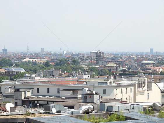意大利米兰全景天际建筑学大教堂景观纪念碑城市建筑中心地标图片