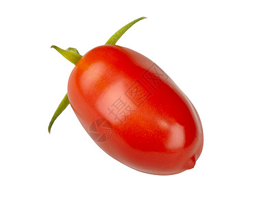 新鲜番茄蔬菜红色绿色白色背景图片