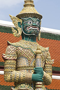 曼谷大宫雕像佛教徒冥想历史性建筑学信仰国家宗教建筑佛塔公园图片