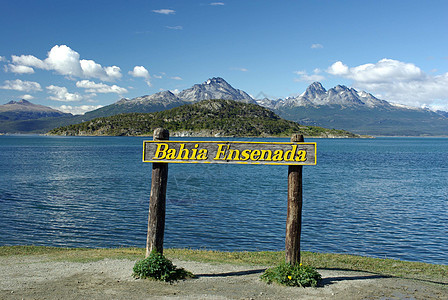 阿根廷地貌景观木板海洋海岸顶峰风景路标荒野图片