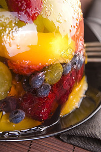 夏季贝里杰利泰瑞覆盆子红色甜点陶罐水平醋栗食谱英语明胶食物图片