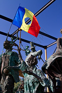布加勒斯特历史纪念碑城市景观教会纪念碑历史性天空建筑地标雕像历史背景图片