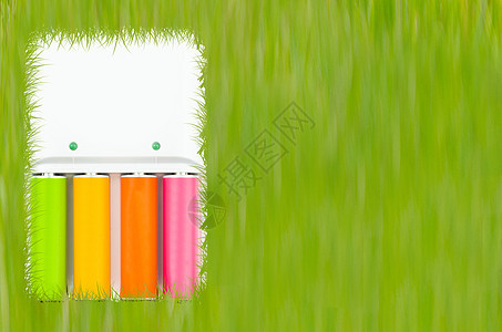 彩色可再充充电池组收藏电脑环境力量金属技术团体燃料回收充值图片